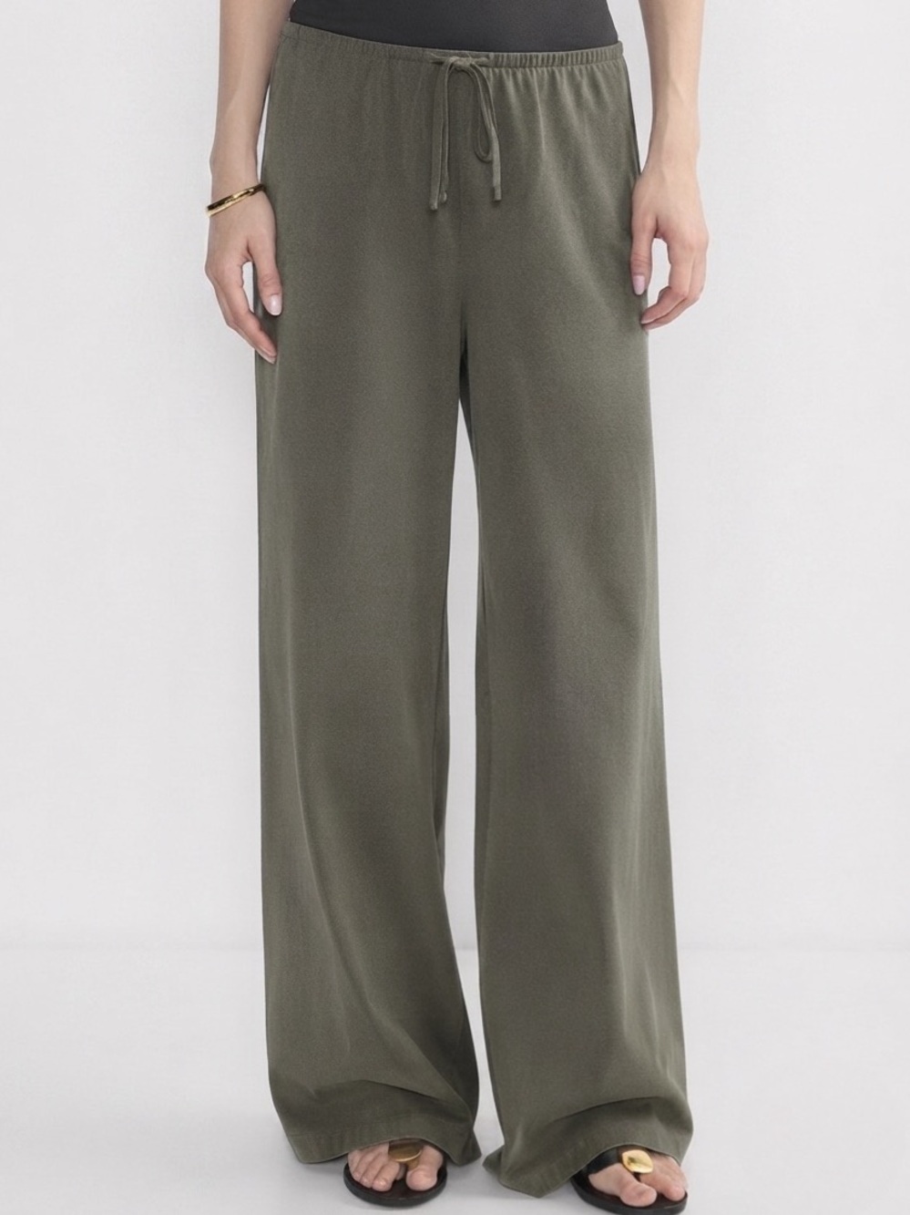 Wilfred ARITZIA Lucinda Pants | Dark Olive - SIZE LARGE